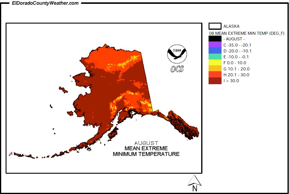 Alaska Yearly And Monthly Mean Extreme Minimum Temperatures Slide Show Gallery 8852